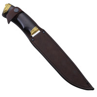 Нож Пластунский, сталь 95Х18, граб, латунь