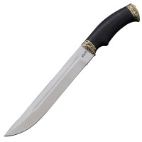 Нож Пластунский, сталь 95Х18, граб, мельхиор