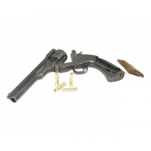 Пневматический револьвер ASG Schofield 6" Aging Black (пулевой)