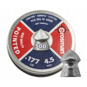 Пули Crosman Pointed 4,5 мм, 0,48 грамм, 500 штук